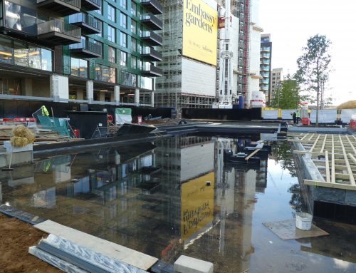 Project Update : American Embassy Gardens, Nine Elms Road. London.